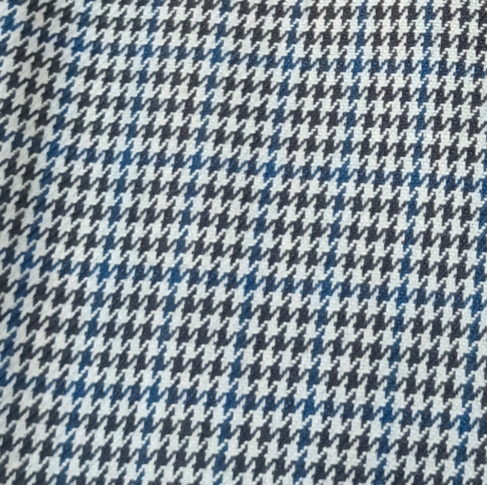 London Fog Men's Parliament Plush Gray Houndstooth Trench Coat Size 40 Reg - Picture 7 of 15